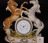  Часы "Кони", Porcellane Principe