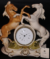  Часы "Кони", Porcellane Principe