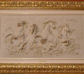 Барельеф "Бегущие кони", Porcellane Principe