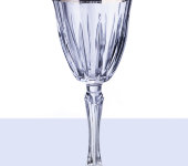 Бокал для белого вина "Recital Platinum/Gold", набор 6 шт, 104123, Precious Cre Art, Италия