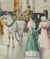 Картина "Карета" без рамы, Bertozzi Cornici