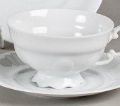 Набор чашек для чая, 6 шт, Соната "Белый фарфор", 0000, Leander