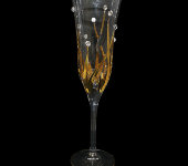 Набор бокалов для шампанского "Пламя" (6 шт.), Precious Cre Art 26
