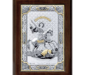 Декоративное панно "Георгий Победоносец", декор золотого цвета, 14х19 cm PD251E/O/1