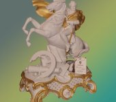 Статуэтка "Кутузов на коне" белый, Porcellane Principe
