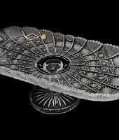 Блюдо хрустальное на ножке, 36 см, Aurum Crystal