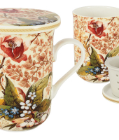 Кружка с ситечком и крышкой Консерватория в подарочной упаковке