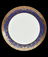 Набор тарелок "Кобальт", 25 см, Royal Aurel