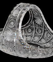 Корзинка низкая 23 см, хрусталь, Aurum Crystal s.r.o.