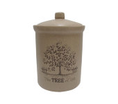 Банка для сыпучих продуктов "Дерево жизни", Terracotta 