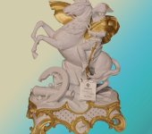 Статуэтка "Наполеон на коне" белый, Porcellane Principe