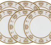 Набор из 6 обеденных тарелок Тиара Голд