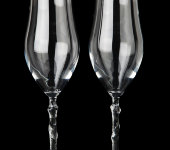 Бокалы для шампанского Taken, набор 2 шт, хрусталь, RCR Da Vinci Cristal