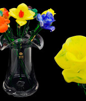 Цветок стеклянный, жёлтый, Egermann