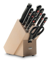 Набор кухонных ножей 9 предметов на деревянной подставке "Classic", Wuesthof