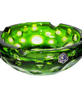 Пепельница "Staccato", зелёный, Cristallerie DE Montbronn