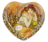 Тарелка в форме сердца Топаз (А. Муха)