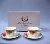 Набор кофейных чашек "Весенний каприз" на 2 персоны, Takito