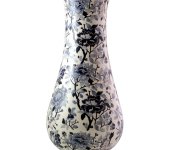 Музейная ваза большая "Голубые пионы", Gien 