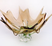 Фруктовница "Фруктовый лёд", гутинское стекло, Egermann