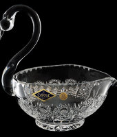 Конфетница-Лебедь 14 см, хрусталь, Aurum Crystal
