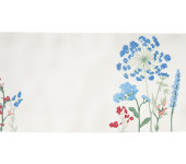 Блюдо прямоугольное (голубой) Луговые цветы в подарочной упаковке
