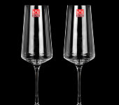 Бокалы для шампанского Aria, 45193020106, набор 2 шт, RCR Da Vinci Cristal, Италия
