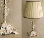 Настольная лампа "Палаццо серебро", Franco                 