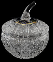 Доза с крышкой "Яблоко", хрусталь, Aurum Crystal