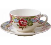 Чашка и блюдце для чая "Многоцветие", Gien     