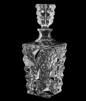 Штоф для виски "Glacier" платина, хрусталь, Bohemia Jihlava