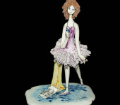 Скульптура "Балерина с цветком", Zampiva