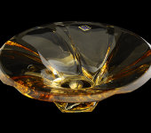 Салатник 30.5 см "Оклахома" амбер, Aurum Crystal s.r.o.