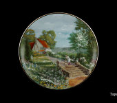 Декоративная тарелка "Итальянский пейзаж", 1223/1-1, Anton Weidl Gloria