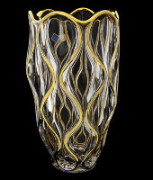 Ваза "Ocean Gold", хрусталь, Bohemia Jihlava