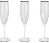6 бокалов для шампанского "Пиза - Серебро", Same 