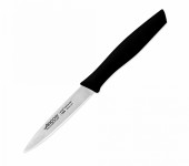 Нож для чистки и нарезки 10 см, рукоять черная, упаковка-блистер, серия Nova