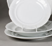 Набор тарелок глубоких Соната "Белый фарфор", 0000, Leander