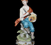 Скульптура "Деревенский мальчик", Tiche Porcellane