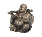 Статуэтка Будда с золотым слитком