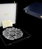 Конфетница LUX 25 см, хрусталь, Aurum Crystal