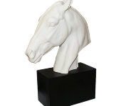 Статуэтка "Голова лошади", белая, Elite & Fabris