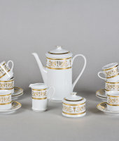 Кофейный сервиз 15/6 Сабина "Золотой орнамент", 1373, Leander