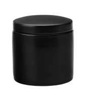 Банка для сыпучих продуктов (чёрная) Эпикур, малая, в подарочной упаковке