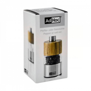 MP32 Мельница для перца и соли, David, размер 6,2 х 3,2 см, нерж. сталь, акрил, дерево акации item
