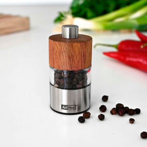MP32 Мельница для перца и соли, David, размер 6,2 х 3,2 см, нерж. сталь, акрил, дерево акации item