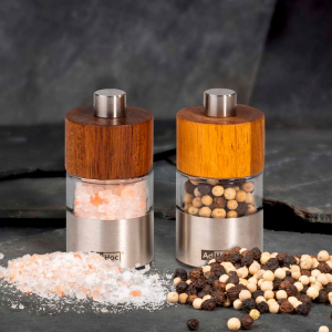 MP32 Мельница для перца и соли, David, размер 6,2 х 3,2 см, нерж. сталь, акрил, дерево акации item