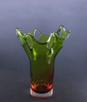 Ваза "Тропикана" 27 см, гутинское стекло, Egermann