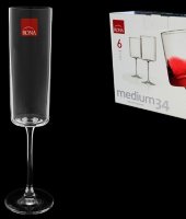 Бокал для шампанского "Medium", набор 6 шт, Rona