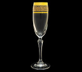 Бокал для шампанского "Люция - Золотая коллекция, богатое золото", набор 6 шт, Rona